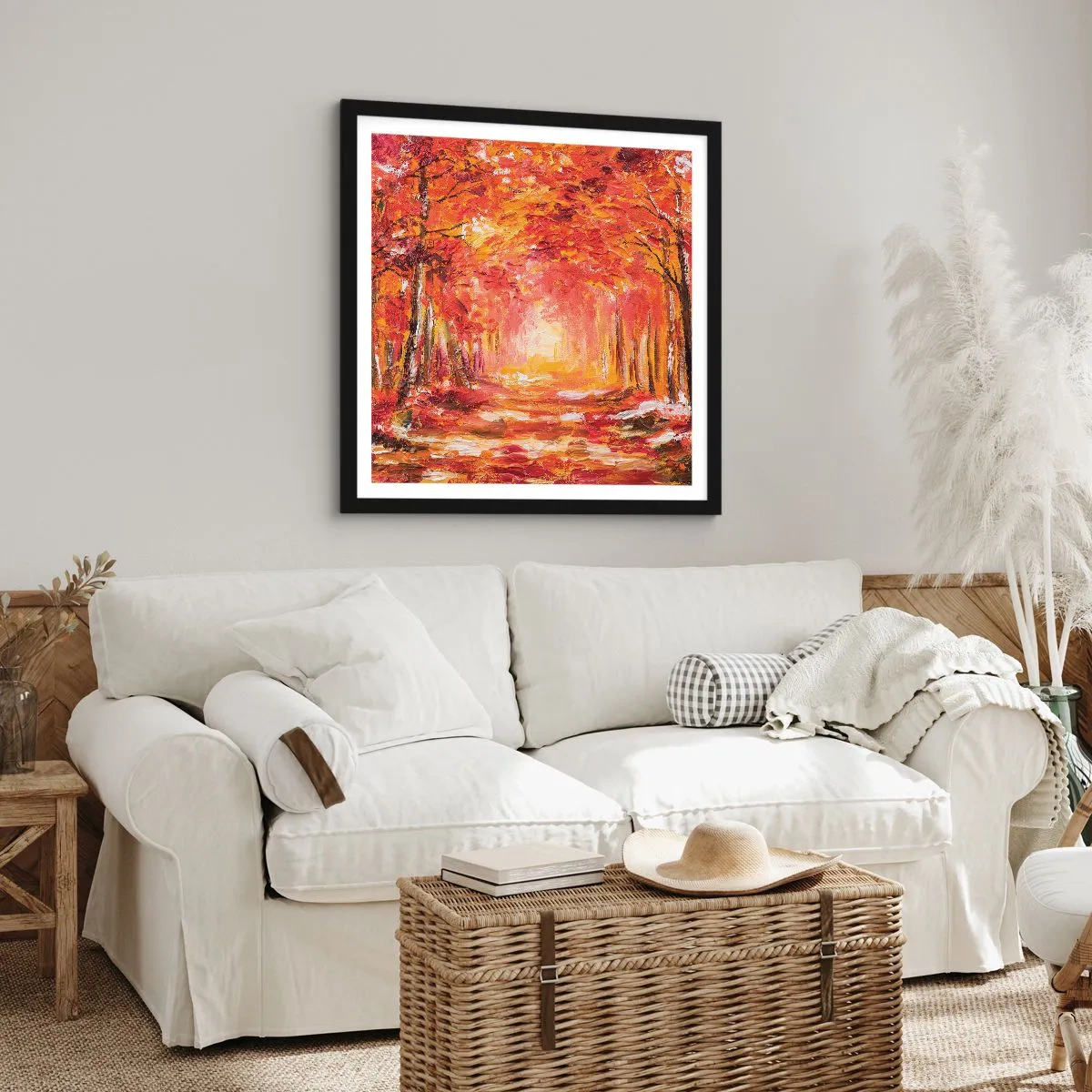 Affisch i svart ram - Kopparskog - 40x40 cm