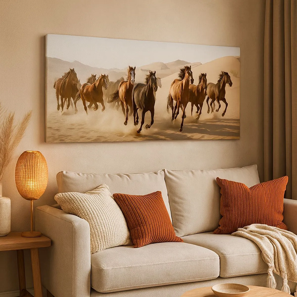 Canvastavla - Bild på duk - Fri som vinden - 100x40 cm