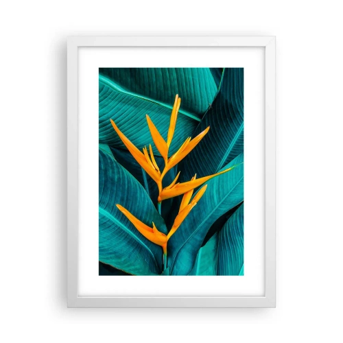 Affisch i vit ram - Edens blomma - 30x40 cm