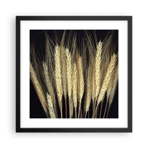 Affisch i svart ram - Rustik magi - 40x40 cm