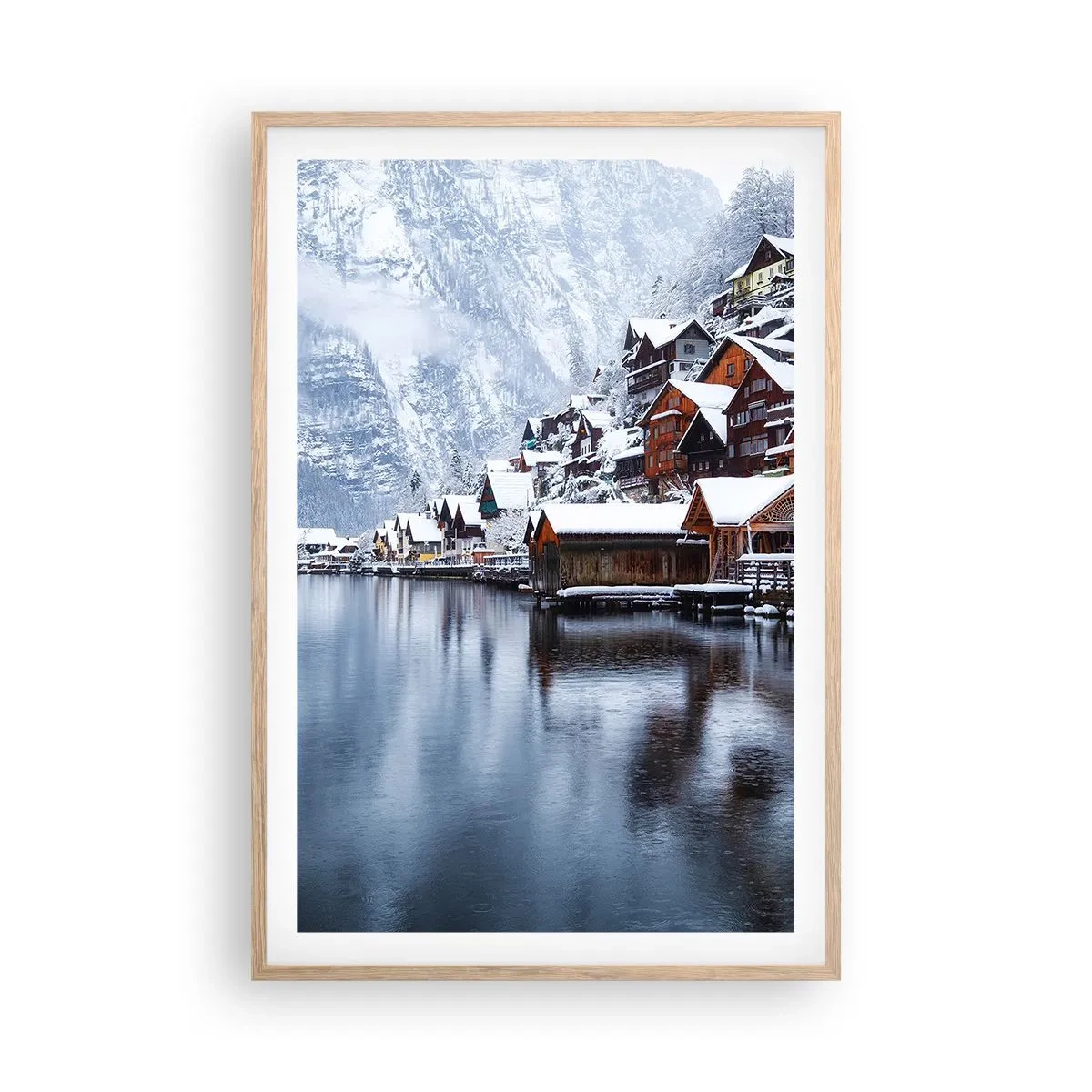 Affisch i ram av ljusek - I vinterns dräkt - 61x91 cm