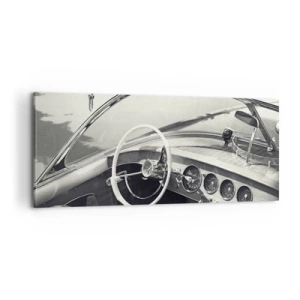 Canvastavla - Bild på duk - Väder för de rika - 100x40 cm