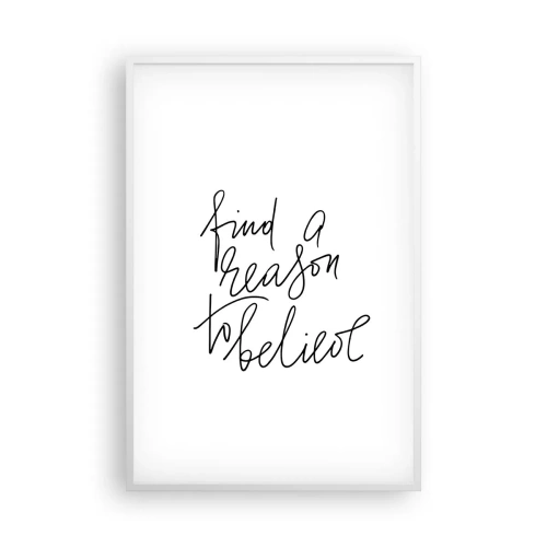 Affisch i vit ram - Det är möjligt - 61x91 cm