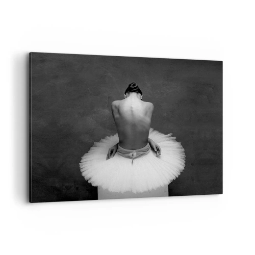 Canvastavla - Bild på duk - Hon blommar ut - 100x70 cm