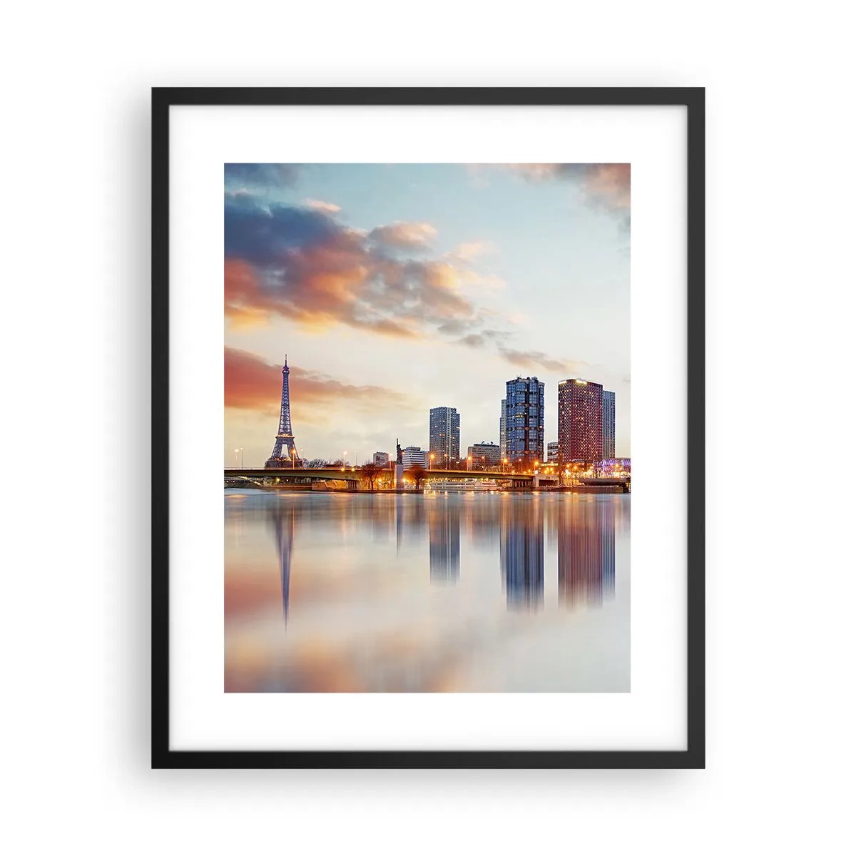 Affisch i svart ram - Paris monumentala lugn - 40x50 cm