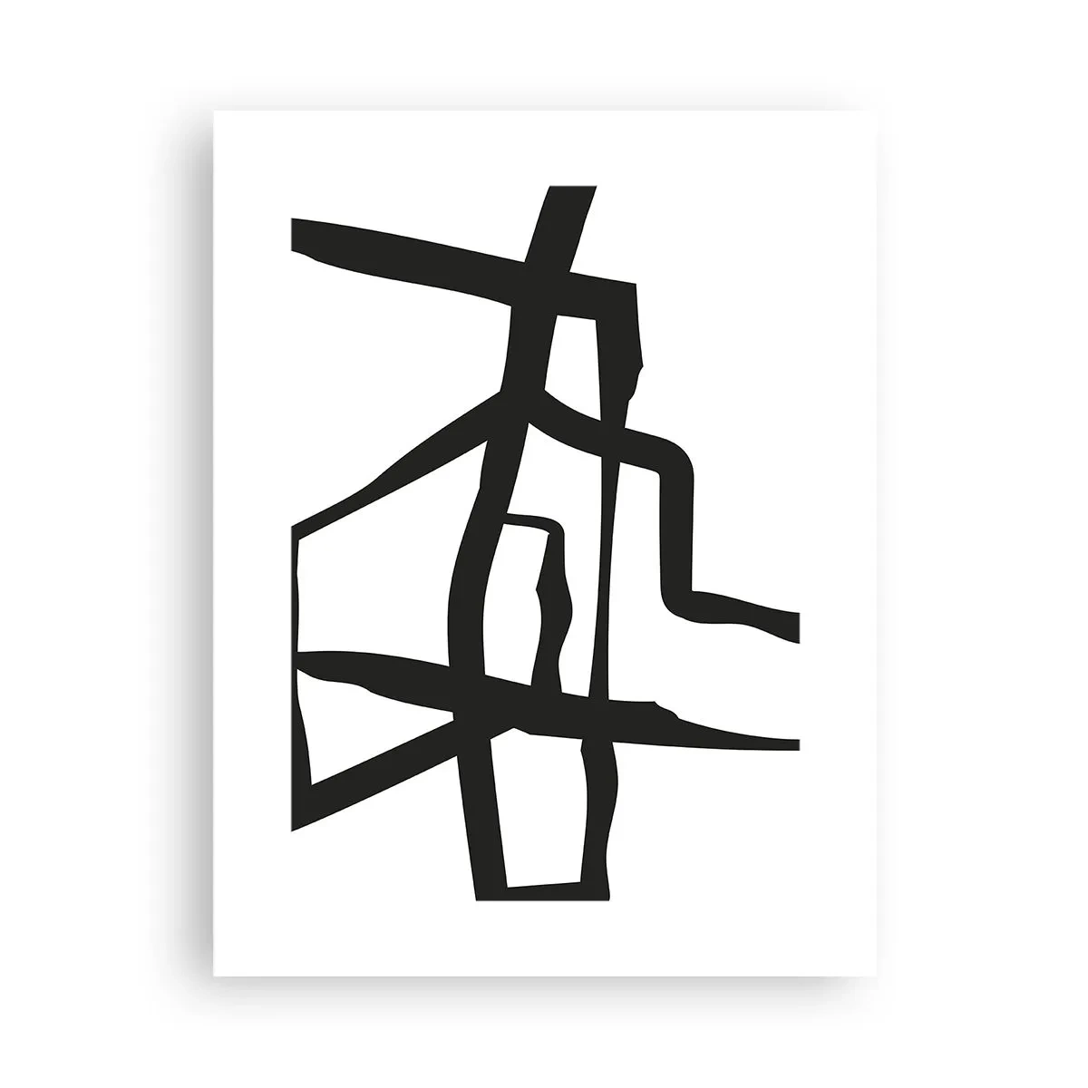 Affisch - Svartvit konstruktion - 30x40 cm
