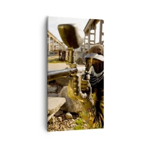 Canvastavla - Bild på duk - Du kan också bli hjälte - 55x100 cm