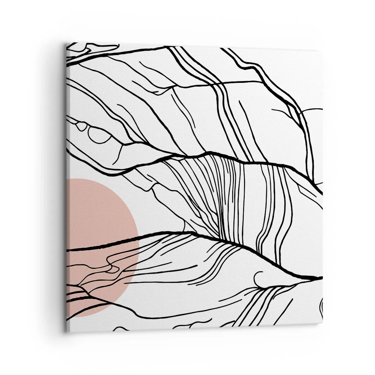 Canvastavla - Bild på duk - I grenarnas nät - 50x50 cm