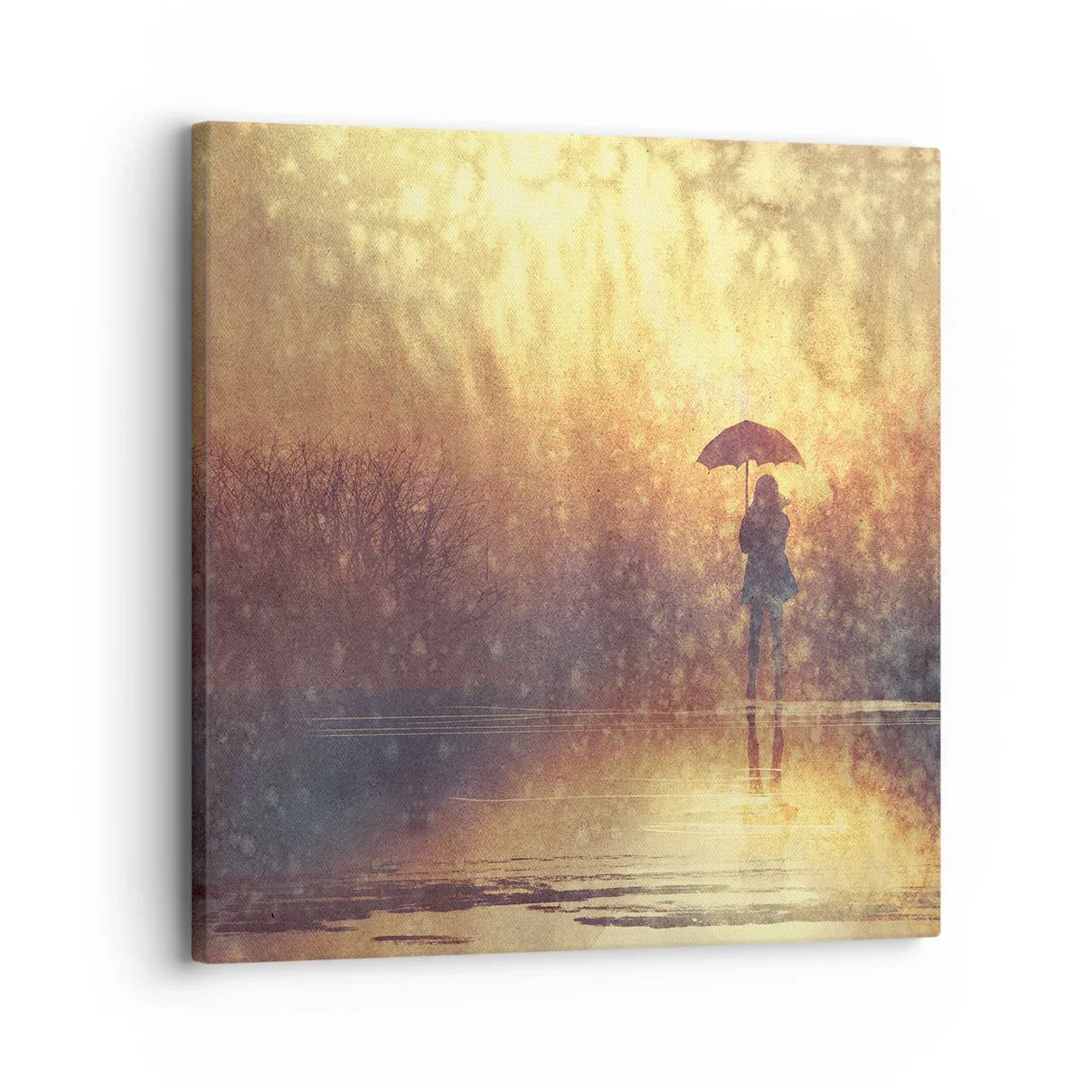 Canvastavla - Bild på duk - Jag känner att någon tittar på mig - 30x30 cm