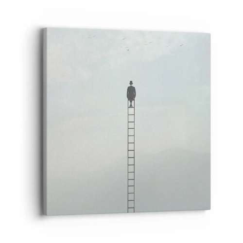 Canvastavla - Bild på duk - Var över det - 30x30 cm