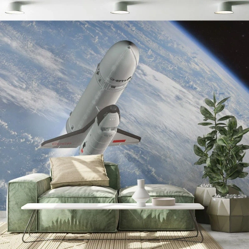 Fototapet Premium Canvas - Rymdfärd - Kosmos, Sputnik, En rymdraket - 350x256 cm