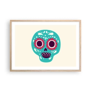 Affisch i ram av ljusek - Livet - nöje till döden - 70x50 cm