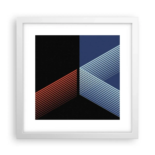 Affisch i vit ram - Enkel historia - 30x30 cm