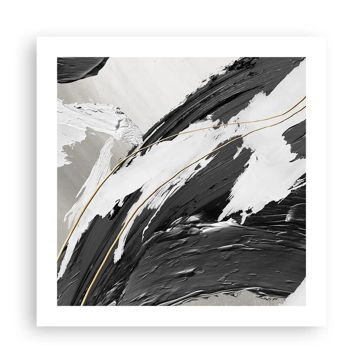 Affisch - Storslagen abstraktion - 50x50 cm