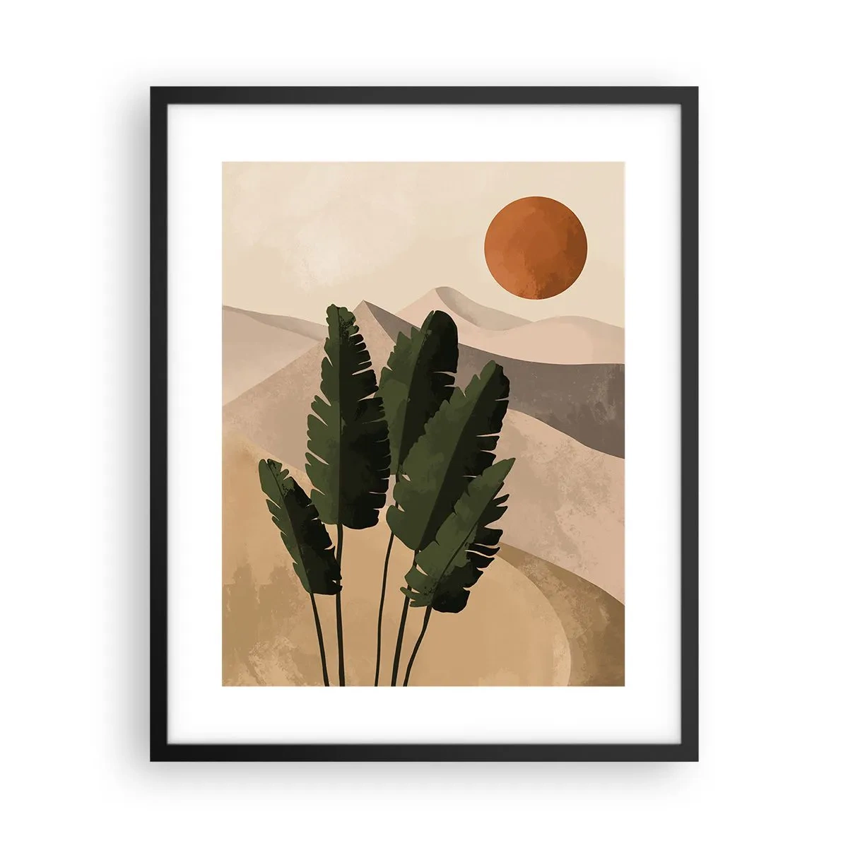 Affisch i svart ram - Livets triumf - 40x50 cm