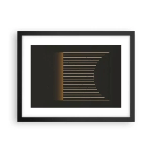 Affisch i svart ram - Utforska mörkret - 40x30 cm