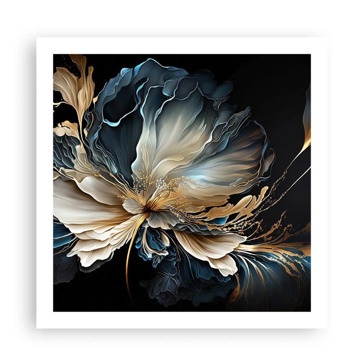 Affisch - Sagolik ormbunksblomma - 60x60 cm
