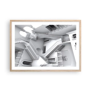 Affisch i ram av ljusek - Rummets paradoxer - 70x50 cm