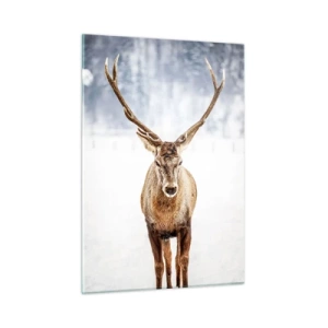 Glastavla - Bild på glas - Rakt från snödimman - 50x70 cm