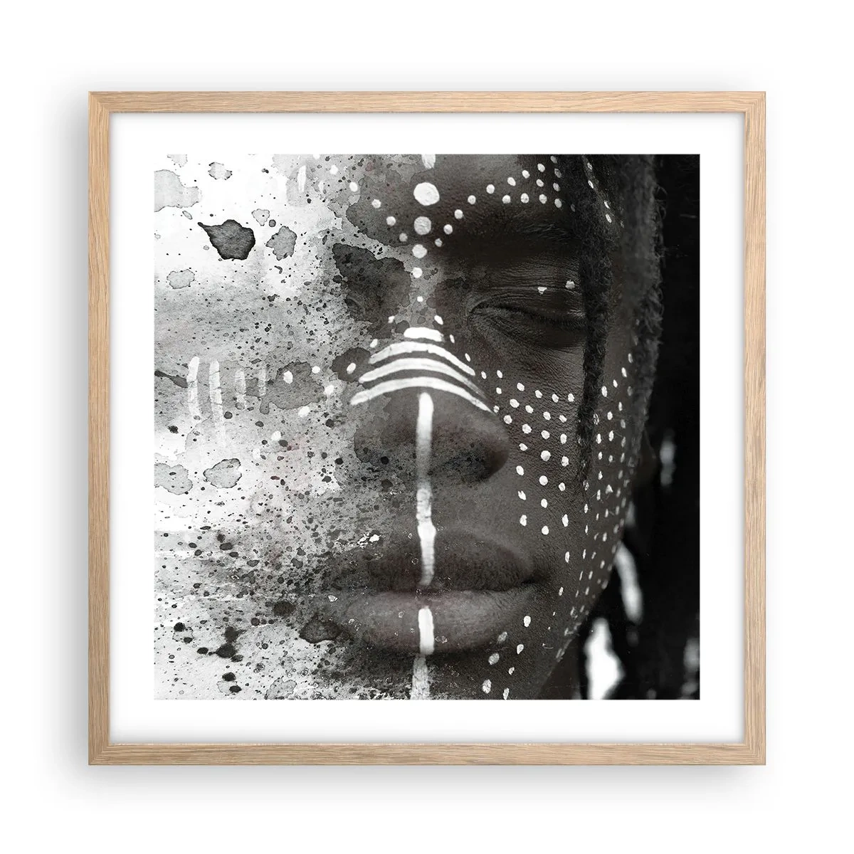 Affisch i ram av ljusek - Upptäck den ursprungliga andan - 50x50 cm