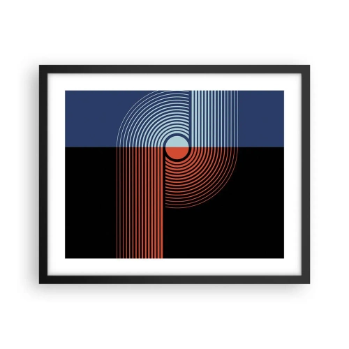 Affisch i svart ram - I en geometrisk kläm - 50x40 cm