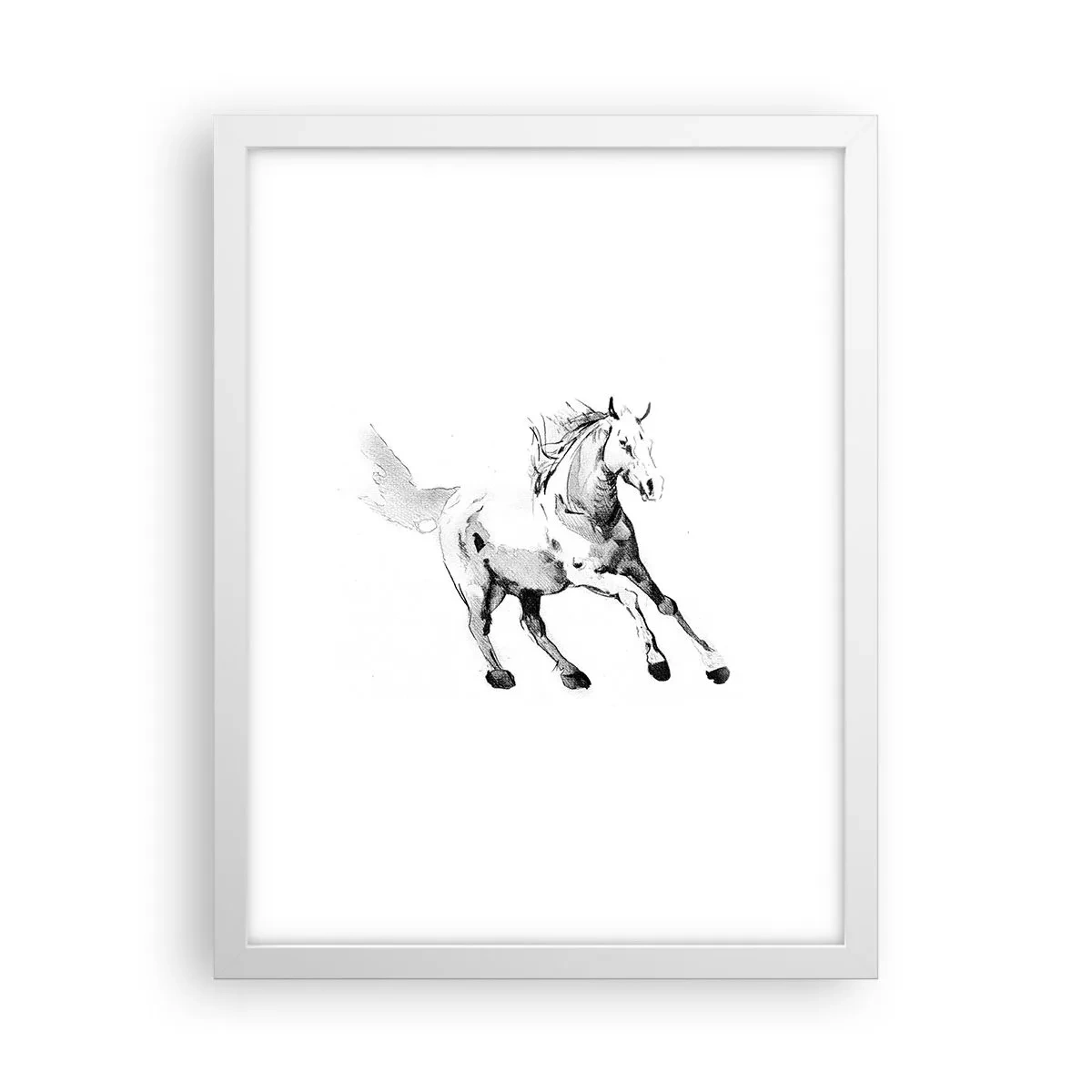 Affisch i vit ram - Obändig själ - 30x40 cm