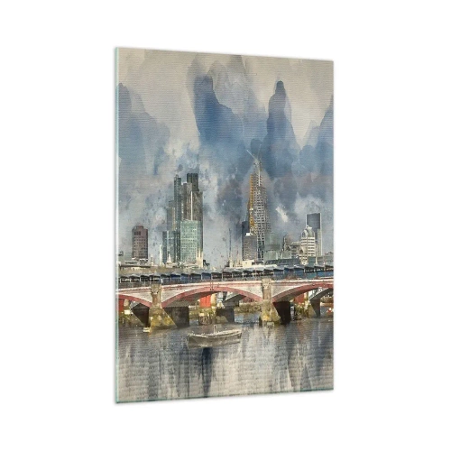 Glastavla - Bild på glas - London i hela sin prakt - 80x120 cm