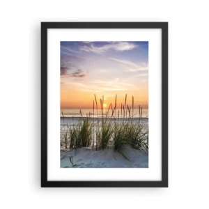 Affisch i svart ram - Titta, tänk, känn - 30x40 cm