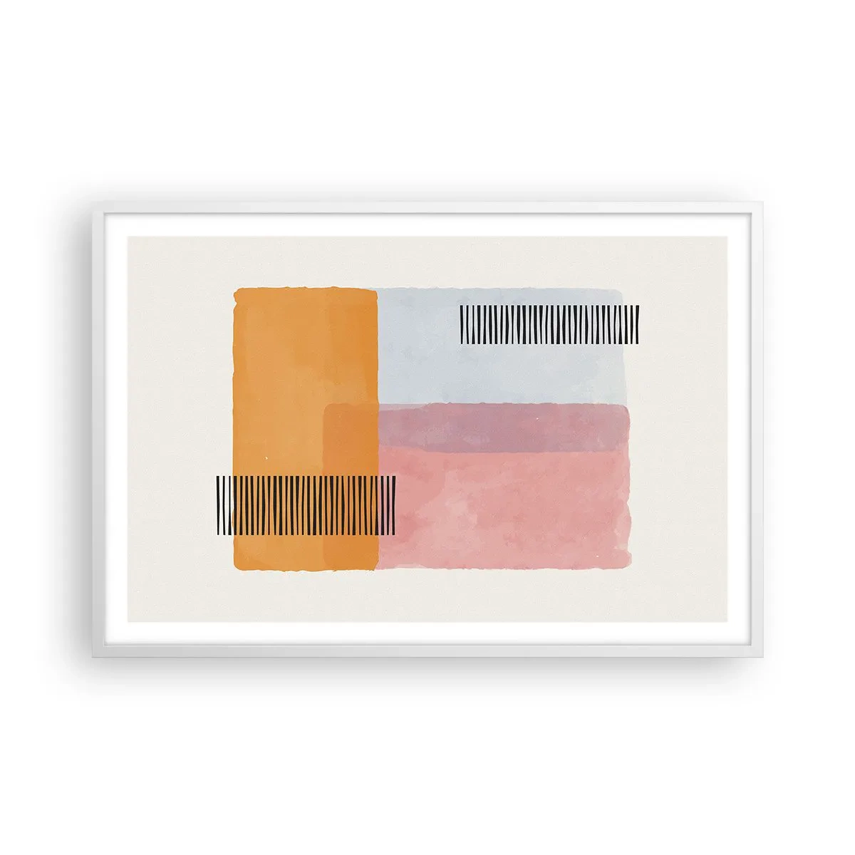 Affisch i vit ram - Från hörna till hörna - 91x61 cm