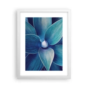 Affisch i vit ram - Blått från himlen - 30x40 cm