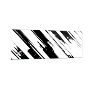 Glastavla - Bild på glas - Intensiv och dynamisk komposition - 140x50 cm