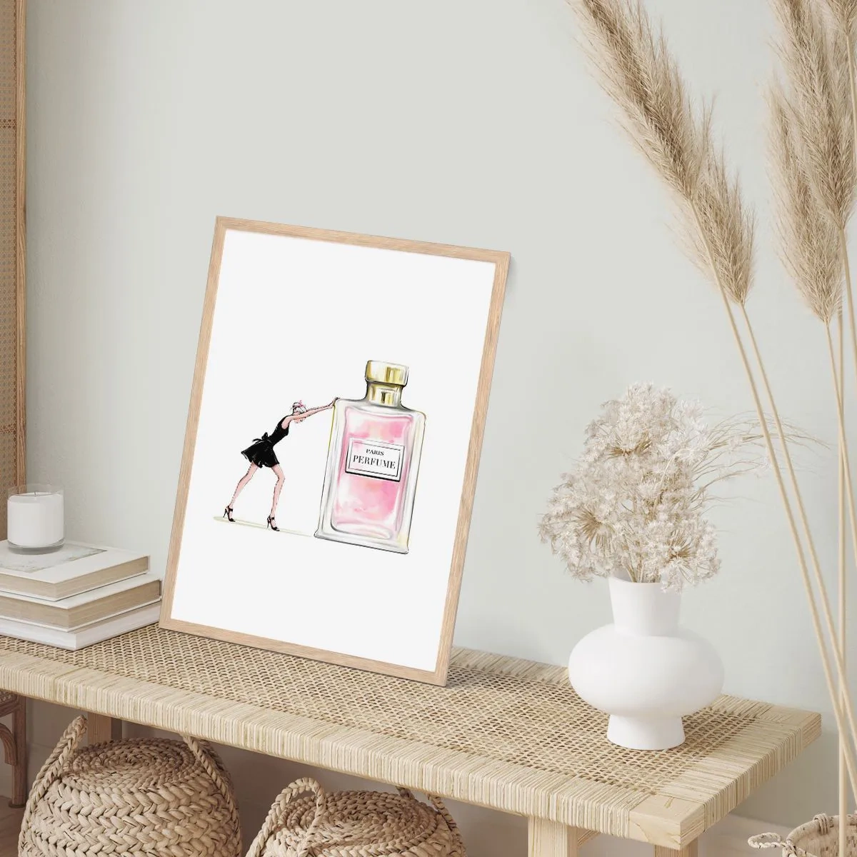 Affisch i ram av ljusek - Kvinnlighetens kärna - 30x40 cm