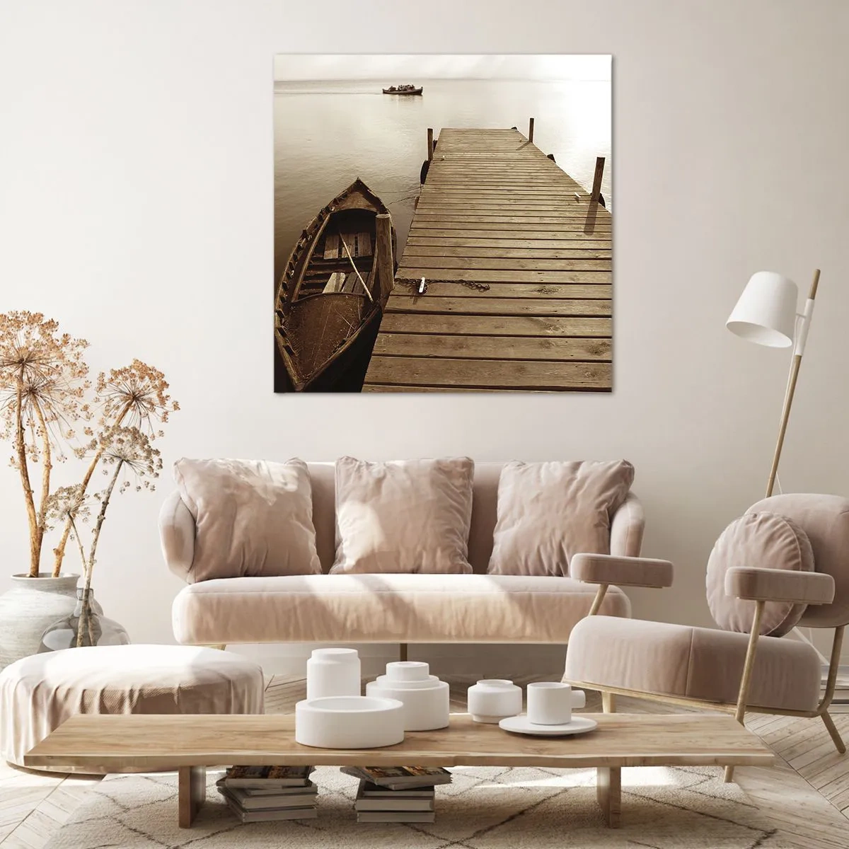 Canvastavla - Bild på duk - Stora lugnet - 70x70 cm