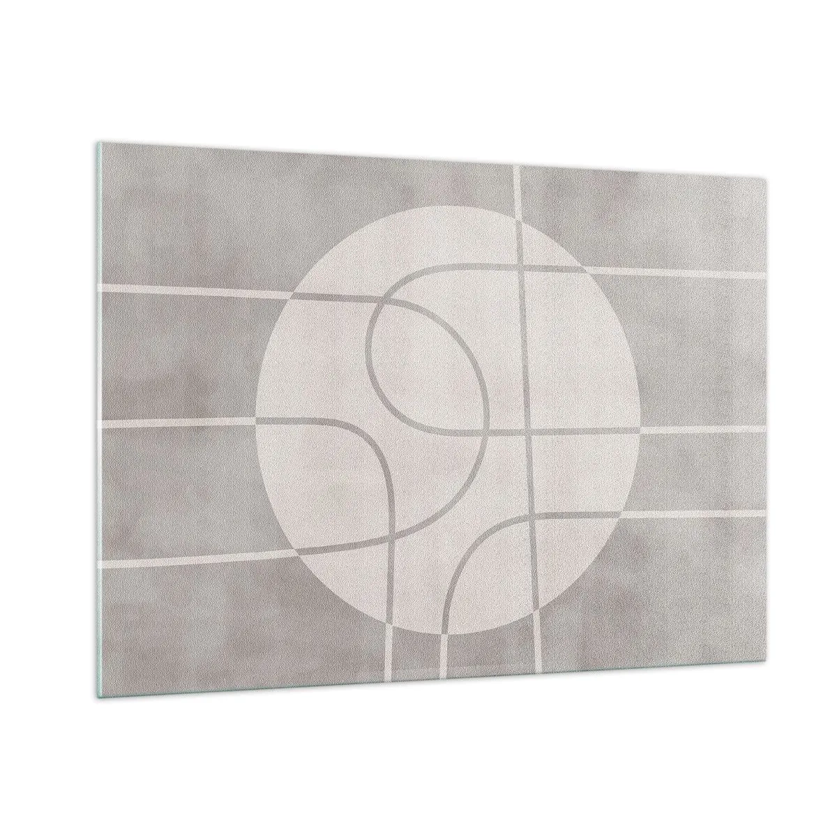 Glastavla - Bild på glas - Cirkulärt och rakt fram - 100x70 cm