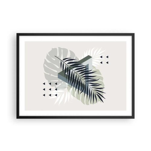 Affisch i svart ram - Natur och geometri – två ordningar? - 70x50 cm