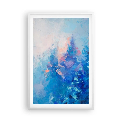 Affisch i vit ram - Vinterabstraktion - 61x91 cm