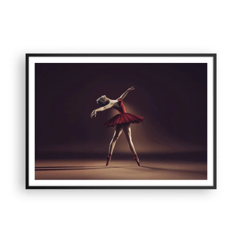 Affisch i svart ram - Prima ballerina - 100x70 cm