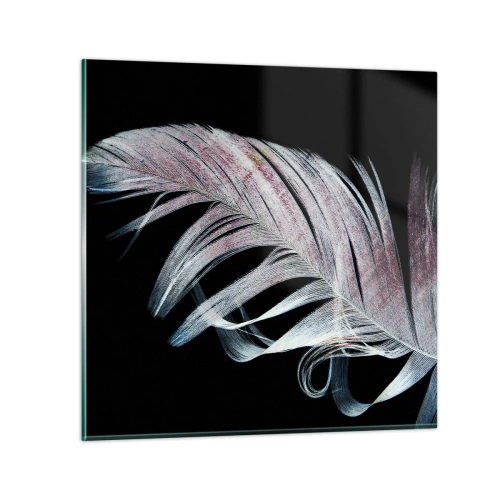 Glastavla - Bild på glas - Tänk på smekning - 30x30 cm