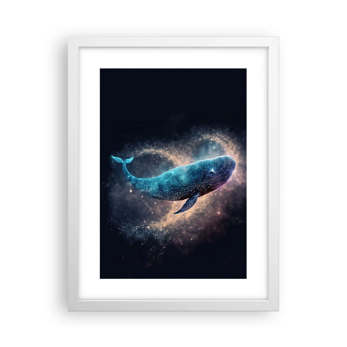 Affisch i vit ram - Det finns en värld... - 30x40 cm
