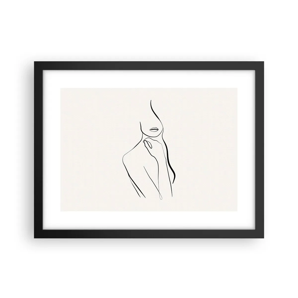 Affisch i svart ram - Melankolins våg - 40x30 cm