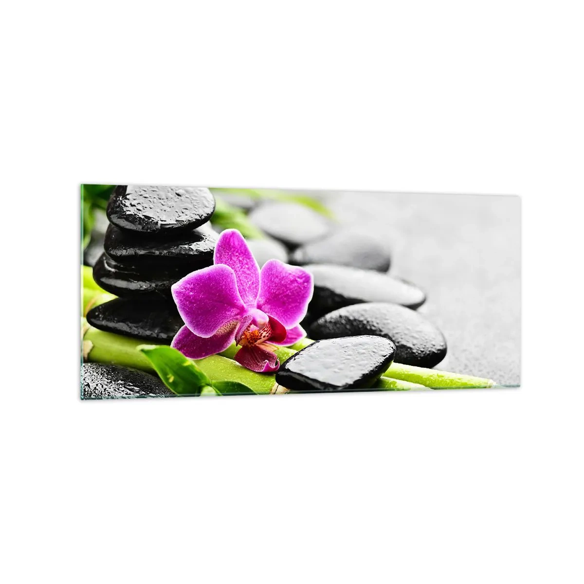 Glastavla - Bild på glas - Lugn balans - 120x50 cm