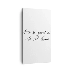 Canvastavla - Bild på duk - Hela sanningen - 45x80 cm