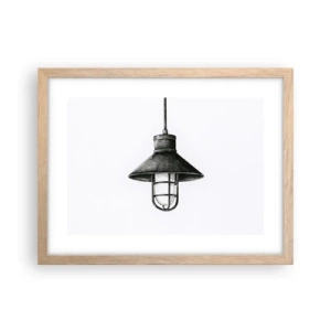 Affisch i ram av ljusek - Som för många år sedan... - 40x30 cm