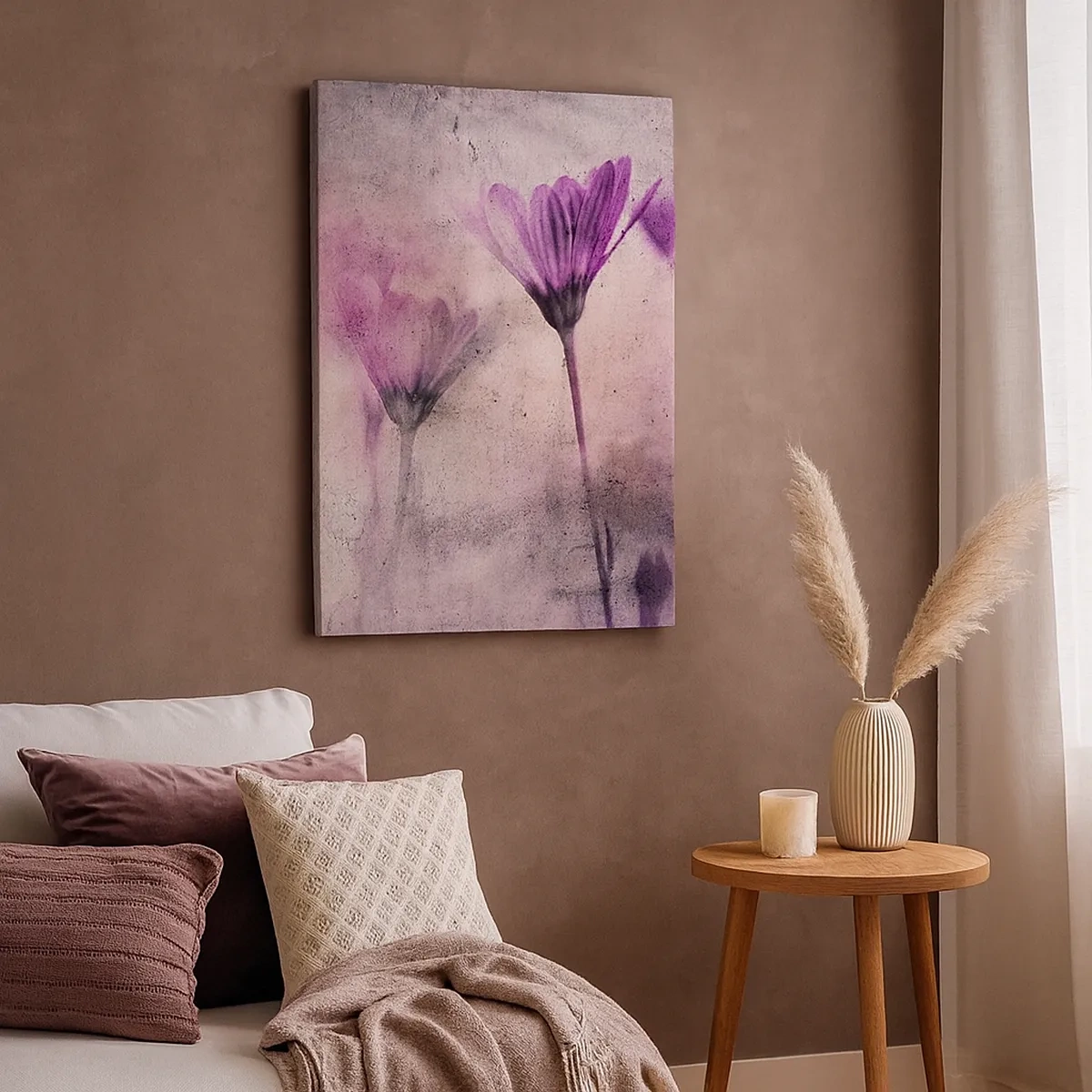 Canvastavla - Bild på duk - Blommornas sömn - 50x70 cm