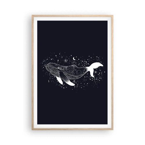 Affisch i ram av ljusek - I universumets hav - 70x100 cm
