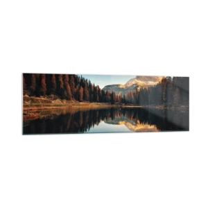 Glastavla - Bild på glas - Dubbelt landskap - 160x50 cm