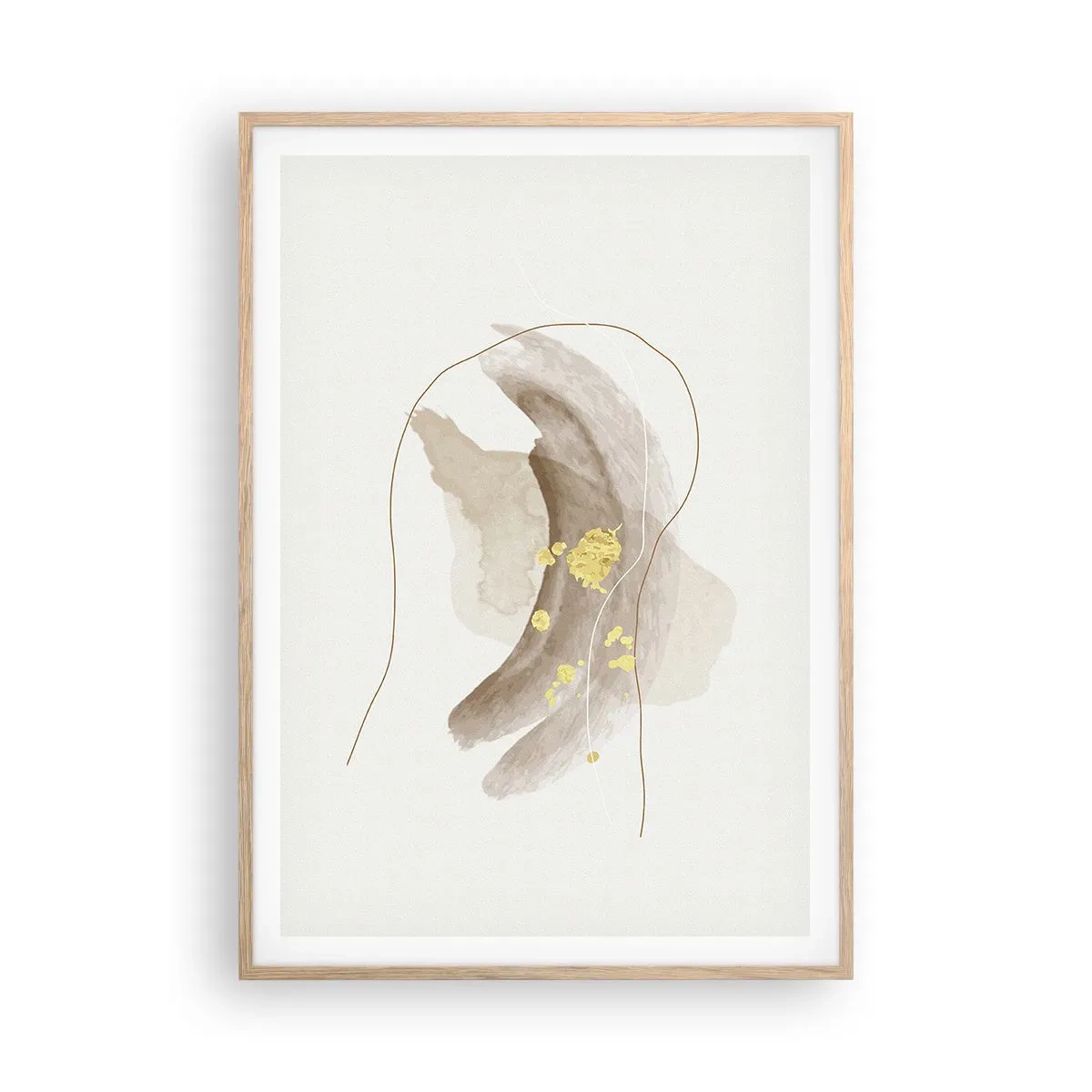 Affisch i ram av ljusek - Träffat i rummet - 70x100 cm