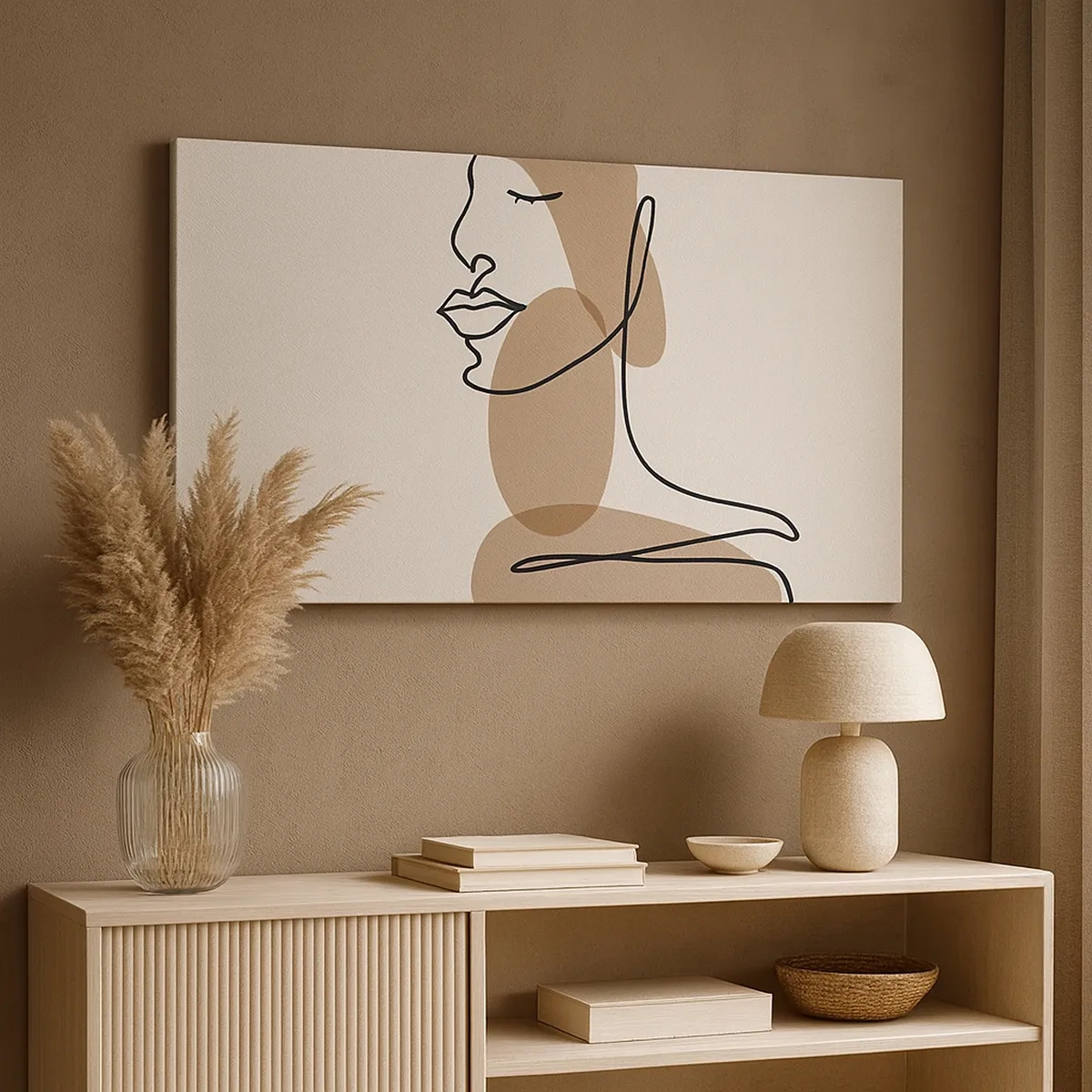 Canvastavla - Bild på duk - Lyssnar på sig själv - 30x30 cm