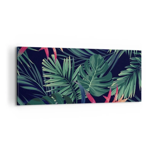 Canvastavla - Bild på duk - Brinna i grönskan - 100x40 cm