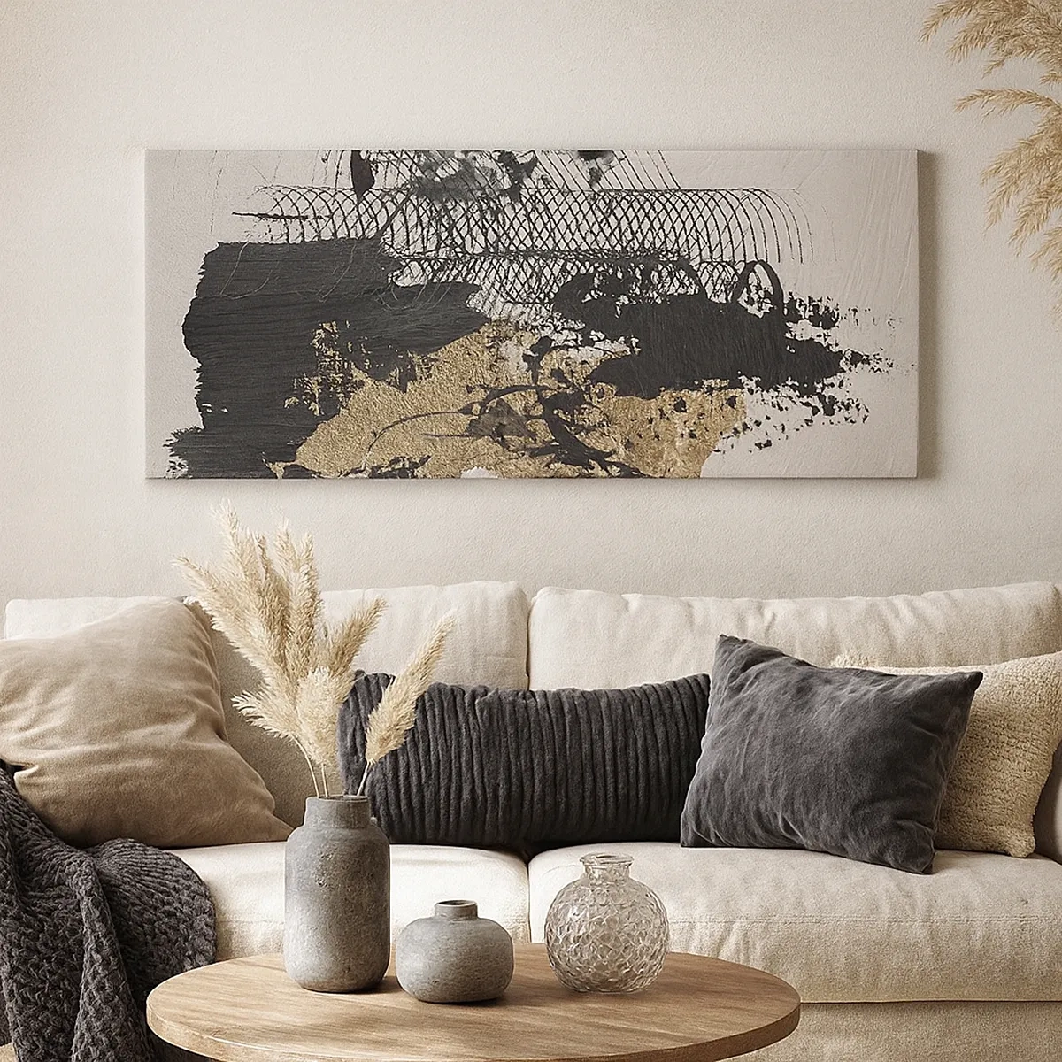 Canvastavla - Bild på duk - Komposition med passion - 30x30 cm